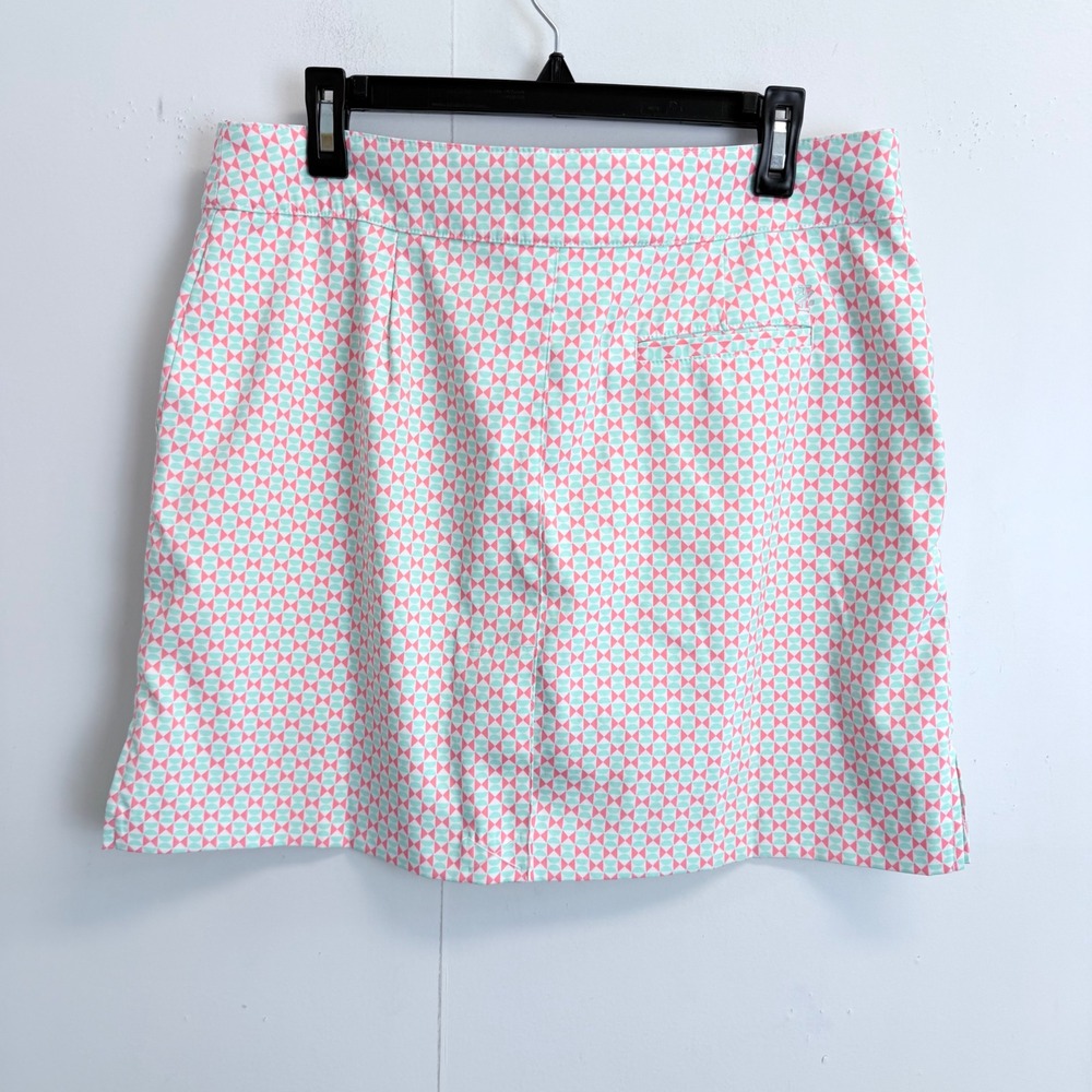 IZOD Golf Womens Geometric Print Skort Pink Mint Green Active Skirt Size‎ 10 - Picture 6 of 9